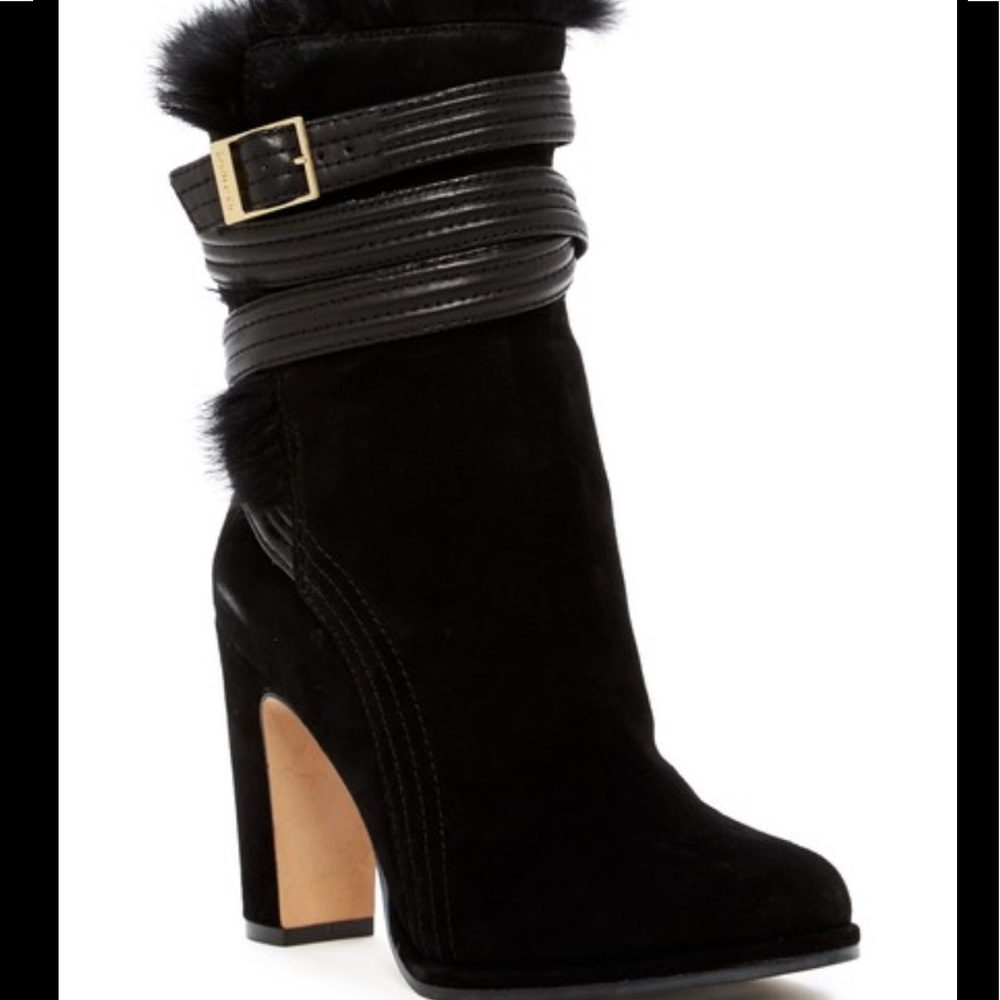 Louise et Cie YNEZ genuine rabbit fur leather 7.5